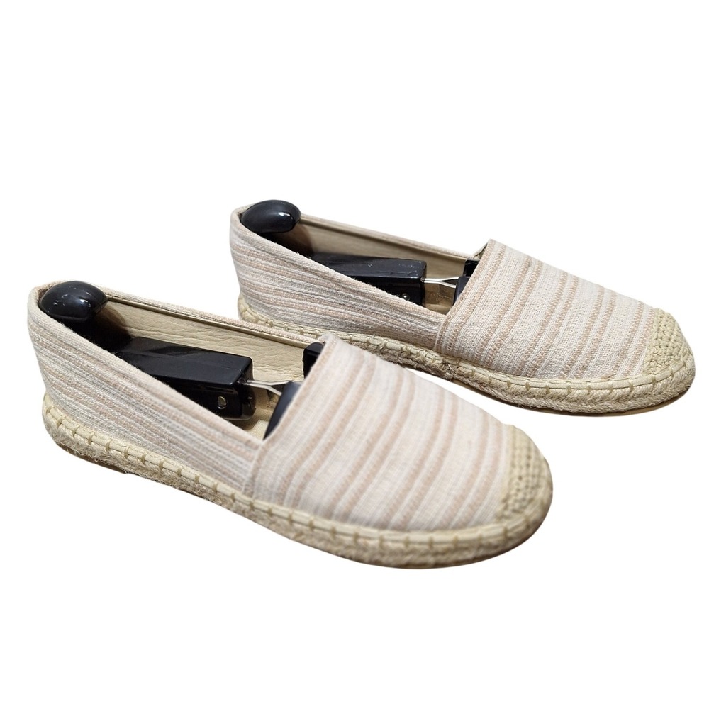 Classic Women's Cream Stripe Espadrille Slip-Ons